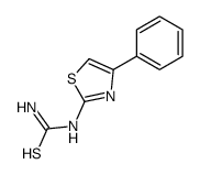 (4-phenyl-1,3-thiazol-2-yl)thiourea 结构式