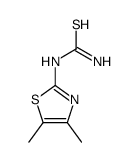 Thiourea, (4,5-dimethyl-2-thiazolyl)- 结构式