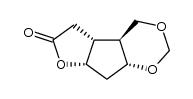 Furo[3',2':3,4]cyclopenta[1,2-d]-1,3-dioxin-6(4H)-one, hexahydro-, [4aS-(4aα,4bβ,7aβ,8aβ)]- (9CI) 结构式