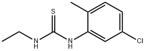 N-(5-氯-2-甲基苯基)-N'-乙基硫脲 结构式