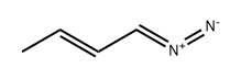 2-Butene, 1-diazo-, (2E)- 结构式
