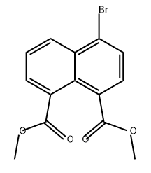 1,8-Naphthalenedicarboxylic acid, 4-bromo-, 1,8-dimethyl ester 结构式