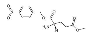 谷氨酸-5-甲酯-1-对硝基苄酯 结构式