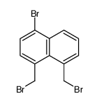 1-溴-4,5-二(溴甲基)萘 结构式