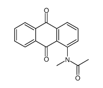 N-(9,10-二氢-9,10-二氧代-1-蒽基)-N-甲基乙酰胺 结构式