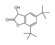 5,7-二叔丁基-3-羟基苯并呋喃-2(3H)-酮 结构式
