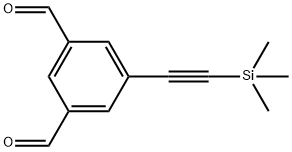 5-(2-三甲基硅基乙炔基)-1,3-苯二甲醛 结构式