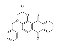 1-乙酰氧基-2-苄氧基蒽醌 结构式