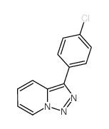 3-(4-氯苯基)-[1,2,3]三唑并[1,5-a]吡啶 结构式
