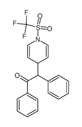 Ethanone, 2-[1,4-dihydro-1-[(trifluoromethyl)sulfonyl]-4-pyridinyl]-1,2-diphenyl- 结构式