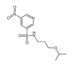 3-Pyridinesulfonamide, N-[3-(1-methylethoxy)propyl]-5-nitro- 结构式