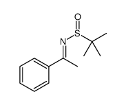 2-Propanesulfinamide, 2-methyl-N-(1-phenylethylidene)- 结构式