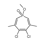 1H-Phosphepin, 4,5-dichloro-1-methoxy-3,6-dimethyl-, 1-oxide 结构式