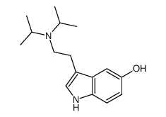 5-羟基-N,N-二异丙基色胺 结构式