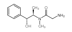 2-氨基-N-((1R,2R)-1-羟基-1-苯基-2-丙基)-N-甲基乙酰胺 结构式