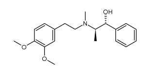 Benzenemethanol, α-[1-[[2-(3,4-dimethoxyphenyl)ethyl]methylamino]ethyl]-, [R-(R*,R*)]- (9CI) 结构式