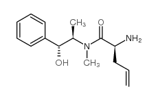 (2S)-氨基-N-[(1R,2R)-2-羟基-1-甲基-2-苯基乙基]-N-甲基-4-戊烯酰胺 结构式