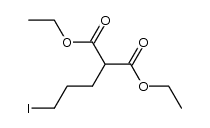 Propanedioic acid, 2-(3-iodopropyl)-, 1,3-diethyl ester 结构式