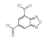 4,6-二硝基-2,1,3-苯并恶二唑 结构式