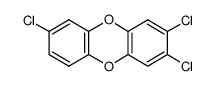 2,3,7-三氯二苯并-对-二恶英 结构式