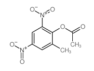 乙酸2-甲基-4,6-二硝基苯酯 结构式