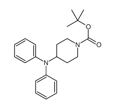 叔丁基4-(二苯基氨基)哌啶-1-羧酸酯 结构式