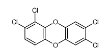 1,2,7,8-四氯二苯并-对-二恶英 结构式