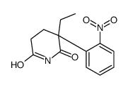 2-乙基-2-(邻硝基苯基)戊二酰亚胺 结构式