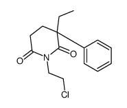 1-(2-氯乙基)-3-乙基-3-苯基哌啶-2,6-二酮 结构式