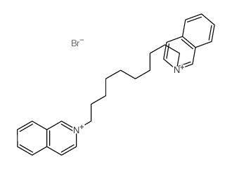 2,2'-(1,10-亚癸基)双异喹啉鎓二溴化物 结构式