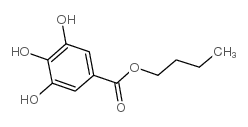 没食子酸正丁酯 结构式