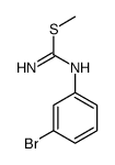 甲基(3-溴苯基)氨基甲酰亚胺硫代酸酯 结构式