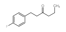 1-(4-氟-苯基)-3-己酮 结构式