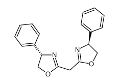 2,2′-亚甲基双[(4S)-4-苯基-2-噁唑啉] 结构式