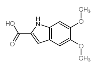 5,6-二甲氧基吲哚-2-甲酸 结构式