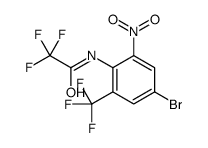 4-Bromo-2-nitro-6-(trifluoromethyl)trifluoroacetanilide 结构式