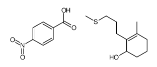 2-Cyclohexen-1-ol, 3-methyl-2-[3-(methylthio)propyl]-, 1-(4-nitrobenzoate) 结构式