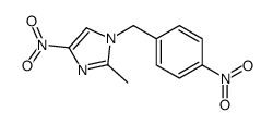 1H-Imidazole, 2-methyl-4-nitro-1-[(4-nitrophenyl)methyl]- 结构式