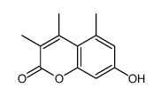 7-羟基-3,4,5-三甲基-2H-1-苯并吡喃-2-酮 结构式