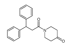 1-(3,3-二苯基丙酰基)哌啶-4-酮 结构式
