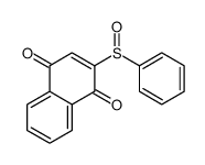 2-(苯基亚磺酰基)-1,4-萘二酮 结构式