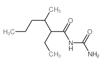 Hexanamide,N-(aminocarbonyl)-2-ethyl-3-methyl- 结构式