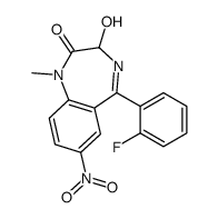 3-羟基氟硝西泮 结构式