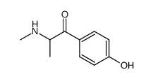 1-(4-羟基苯基)-2-(甲氨基)-1-丙酮 结构式
