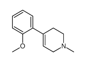 1-甲基-4-(2-甲氧基苯基)-1,2,3,6-四氢吡啶 结构式