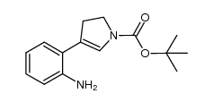 1H-Pyrrole-1-carboxylic acid, 4-(2-aminophenyl)-2,3-dihydro-, 1,1-dimethylethyl ester 结构式