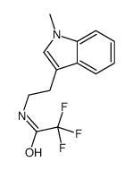 2,2,2-三氟-N-[2-(1-甲基-1H-吲哚-3-基)乙基]乙酰胺 结构式
