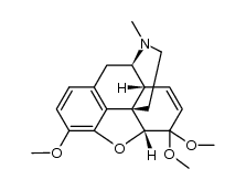 (5α)-7,8-二脱氢-4,5-环氧-3,6,6-三甲氧基-17-甲基吗啡喃 结构式