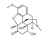 (5α,8α)-4,5-环氧-8,14-二羟基-3-甲氧基-17-甲基吗啡喃-6-酮 结构式