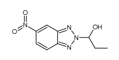 α-乙基-5-硝基-2H-苯并三氮唑-2-甲醇 结构式